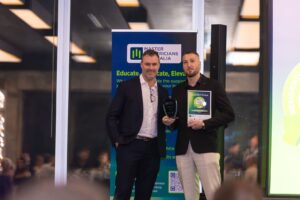 Award-winning Westline Electricians Perth receiving recognition at industry event.